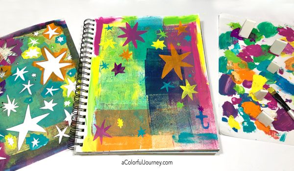 Art journal tutorial inspired by Matisse and his stars