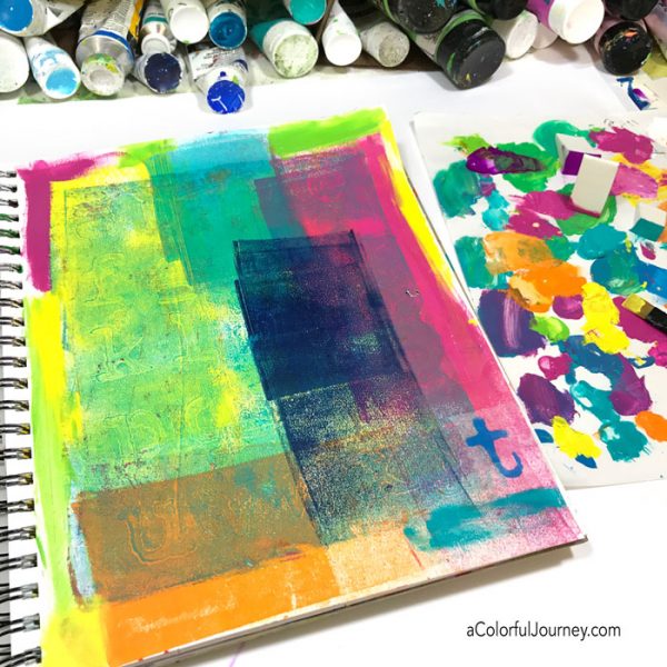 Using Deli Paper in my Art Journal - Carolyn Dube