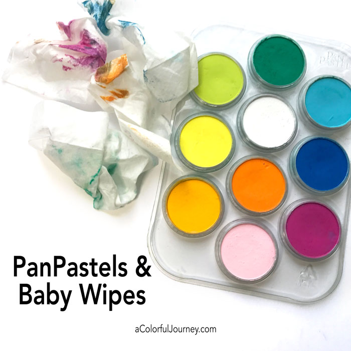 How to use pan pastels with mixed media