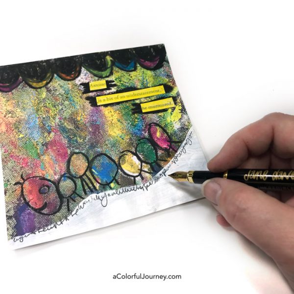 Finding a Rainbow Caterpillar in a Free Downloadable Spark of Art-spiration video tutorial by Carolyn Dube