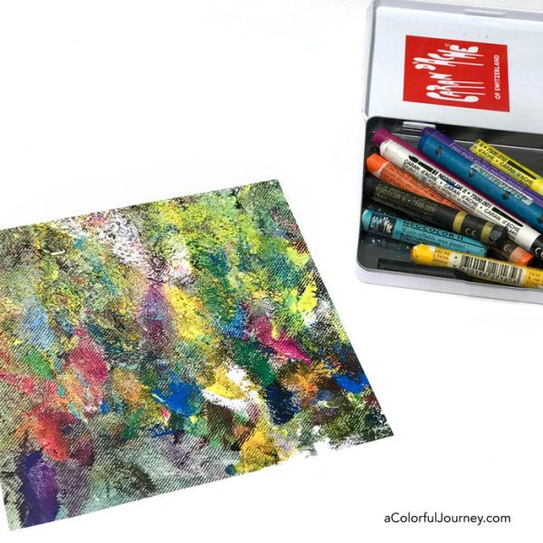 Finding a Rainbow Caterpillar in a Free Downloadable Spark of Art-spiration video tutorial by Carolyn Dube