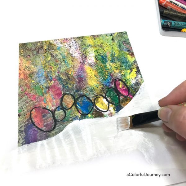 Finding a Rainbow Caterpillar in a Free Downloadable Spark of Art-spiration video tutorial by Carolyn Dube