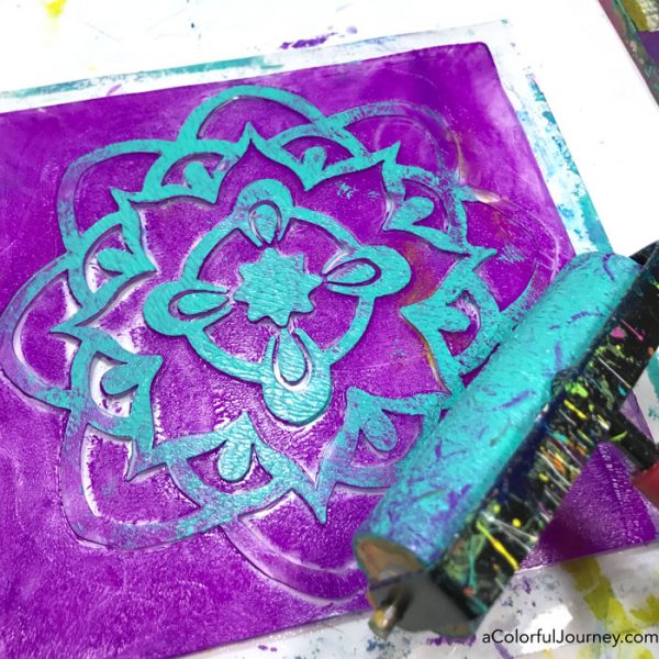 How to use the new Impressable Embossed Gel Plate from Gel Press tutorial by Carolyn Dube