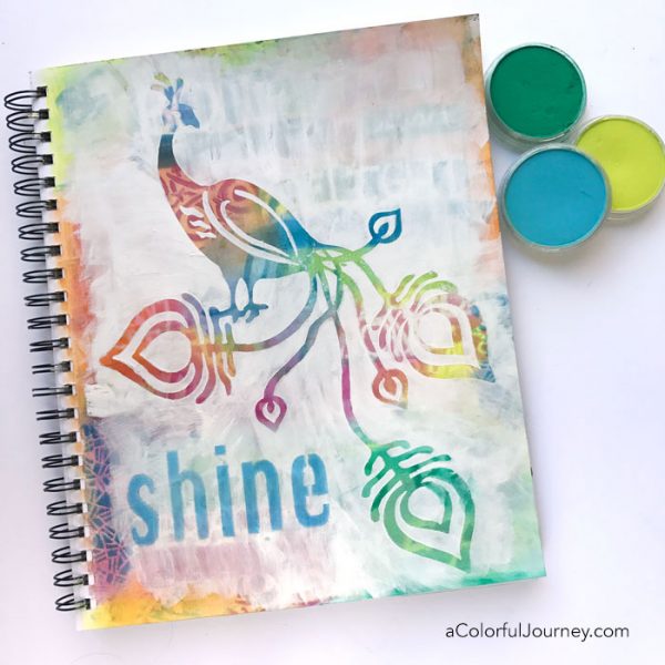 Art Journaling with PanPastels workshop with Carolyn Dube