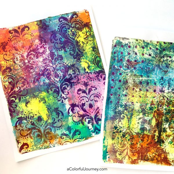 The Dirty Little Secrets of Gel Printing workshop with Carolyn Dube