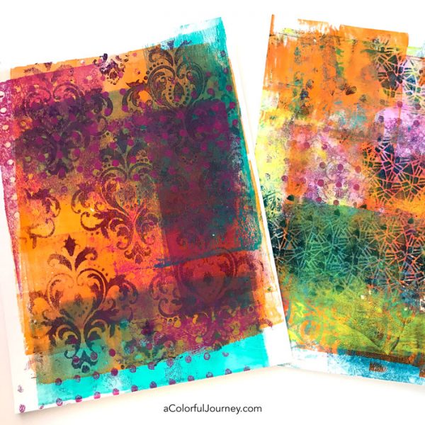 The Dirty Little Secrets of Gel Printing workshop with Carolyn Dube