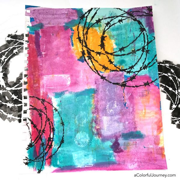 Using Washi Tape in My Art Journal - Carolyn Dube