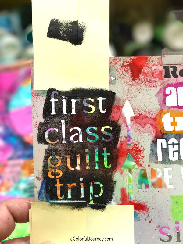 There were so many OOPSies on this page that started by randomly collaging scraps...the rubber stamping OOPS, the ugly pink OOPS, and more! Video by Carolyn Dube
