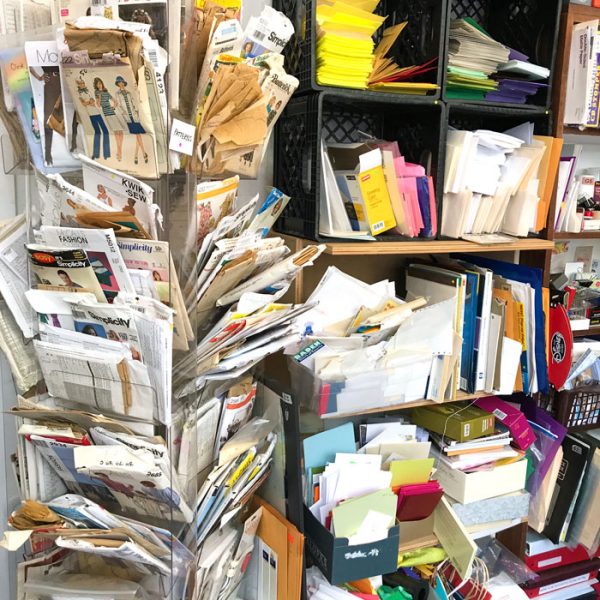 The process of purging my art studio, getting rid of unused supplies, and finding a few messages along the way by Carolyn Dube 