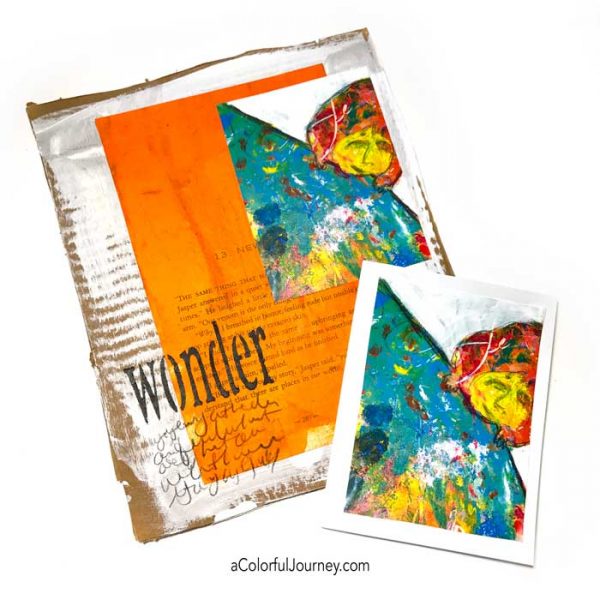 How I Use a Free Spark of Art-spiration to make an art journal page tutorial by Carolyn Dube