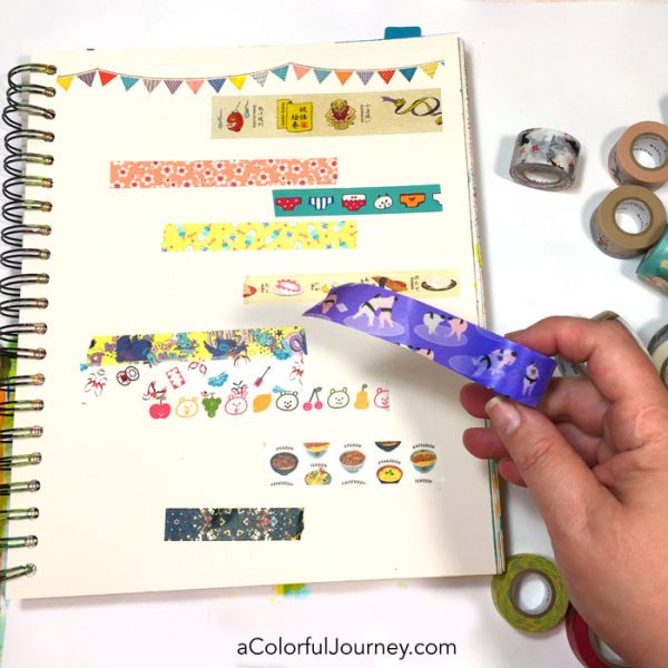 Art Journal Pages: Washi Tape - perfectly4med: Artist at work