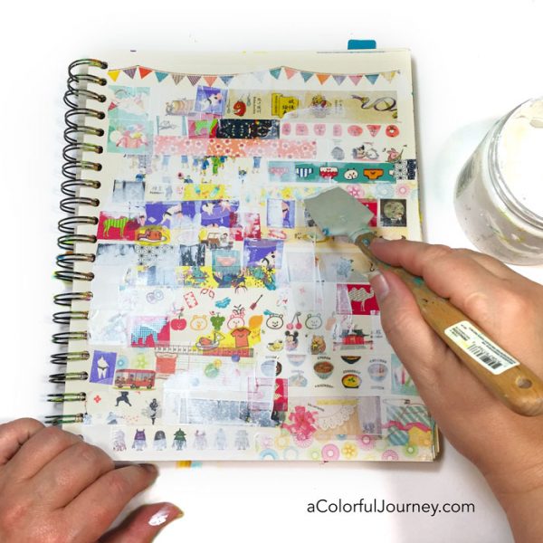 Washi Tape Art Journal Page  Art journal pages, Tape art, Art journal