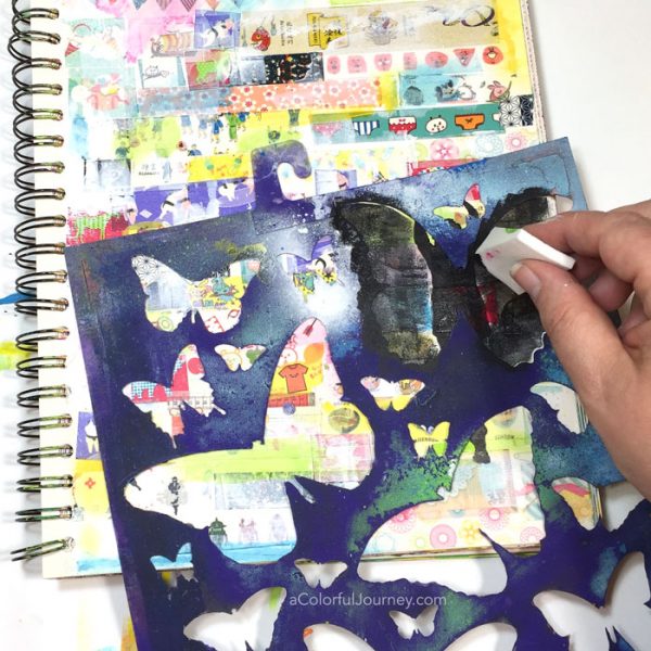 Using Washi Tape in My Art Journal - Carolyn Dube
