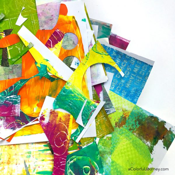 How to Gel Print on Tissue Paper - Carolyn Dube