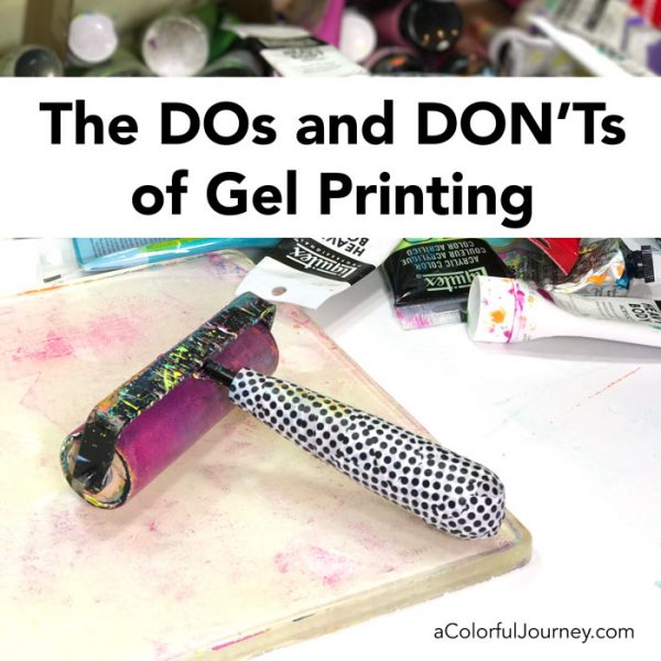 Gel Printing Fabric - Carolyn Dube