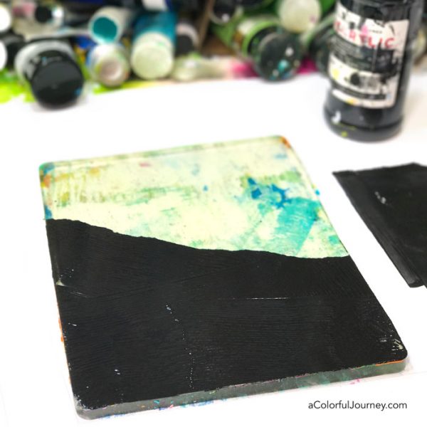 How a Gel Plate Helps Me Play in my Art Journal - Carolyn Dube