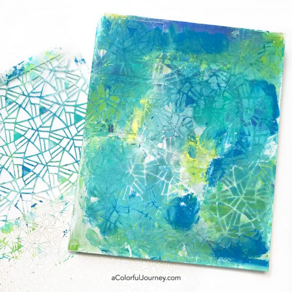 Wet Paint, a Baby Wipe and a Stencil tutorial by Carolyn Dube using StencilGirl Products