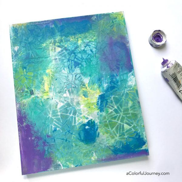 Wet Paint, a Baby Wipe and a Stencil tutorial by Carolyn Dube using StencilGirl Products