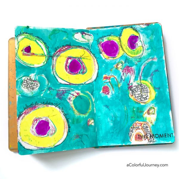 Using Deli Paper in my Art Journal - Carolyn Dube