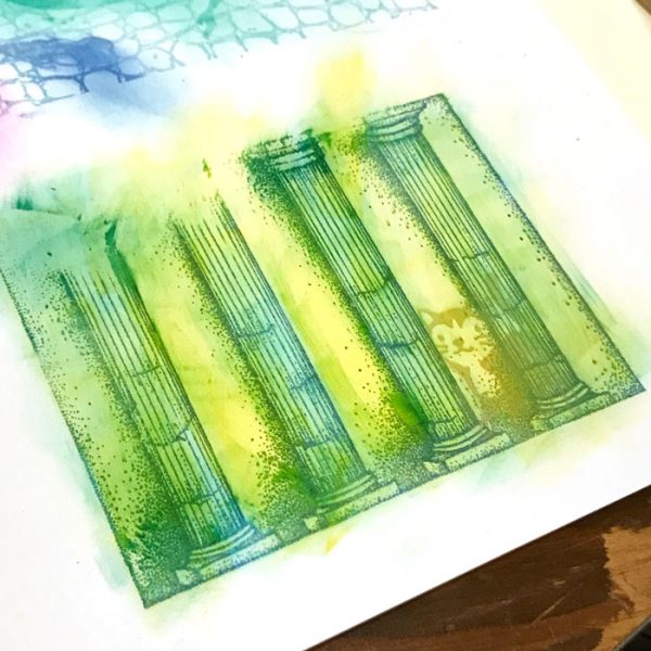 Stamping with PanPastels workshop with Carolyn Dube