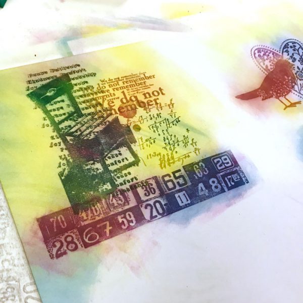 Stamping with PanPastels workshop with Carolyn Dube