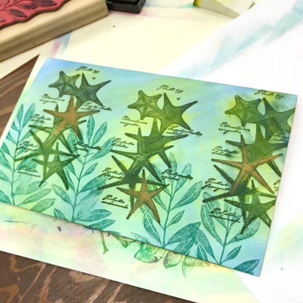 Stamping with PanPastels workshop with Carolyn Dube