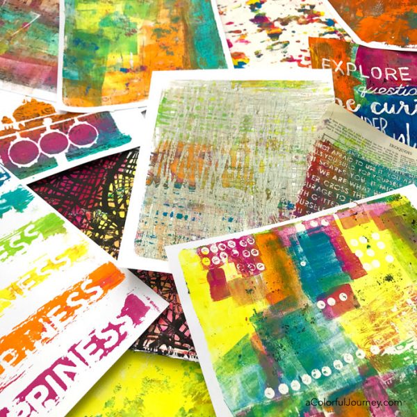 A Colorful Workshop: Gelli Printing - Carolyn Dube