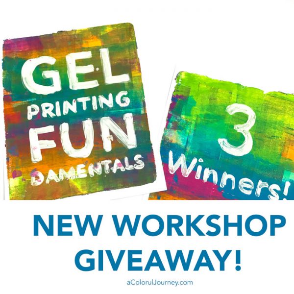 Gel Printing FUNdamentals workshop with Carolyn Dube giveaway! 