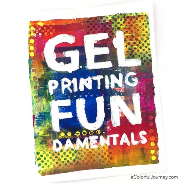 Gel Printing Resources, Techniques & Tutorials - Carolyn Dube