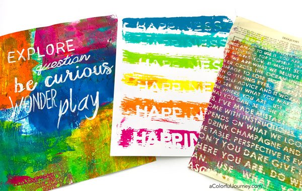 A Colorful Workshop: Gelli Printing - Carolyn Dube