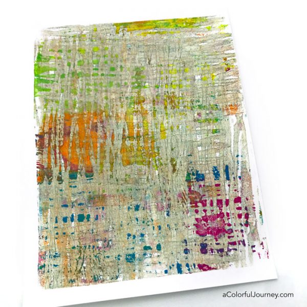 A Colorful Workshop: Gelli Printing - Carolyn Dube