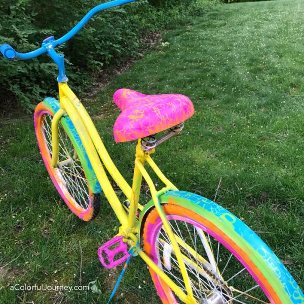 Spray Painting an Old Bike Carolyn Dube