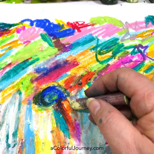 I had art supply guilt, but I turned it into joy by doing something very simple! Video by Carolyn Dube