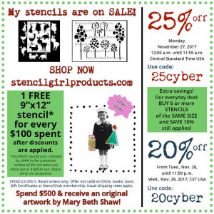 StencilGirl Super Sale Monday! thumbnail