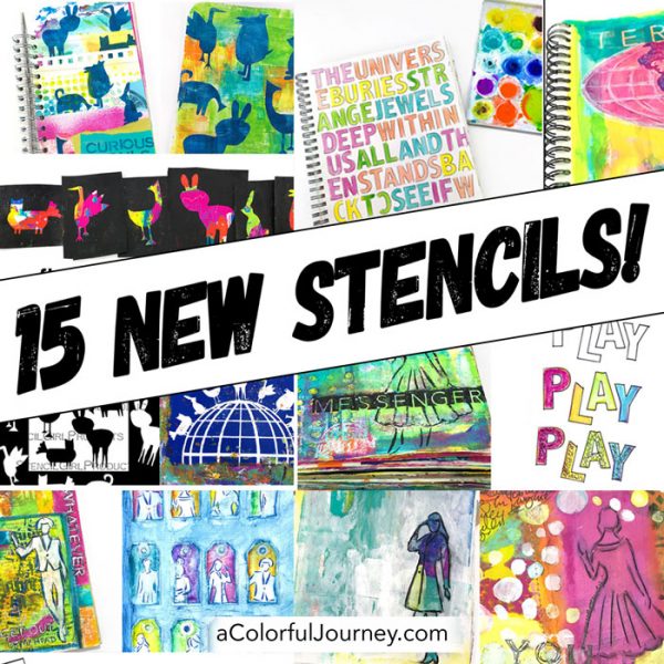 StencilGirl Talk: Make a Gelli Printed Mini Art Journal