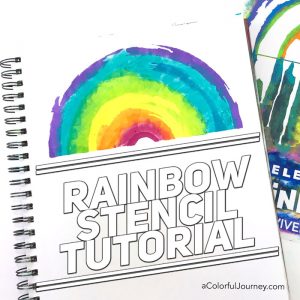 Rainbow Stenciling Tutorial thumbnail