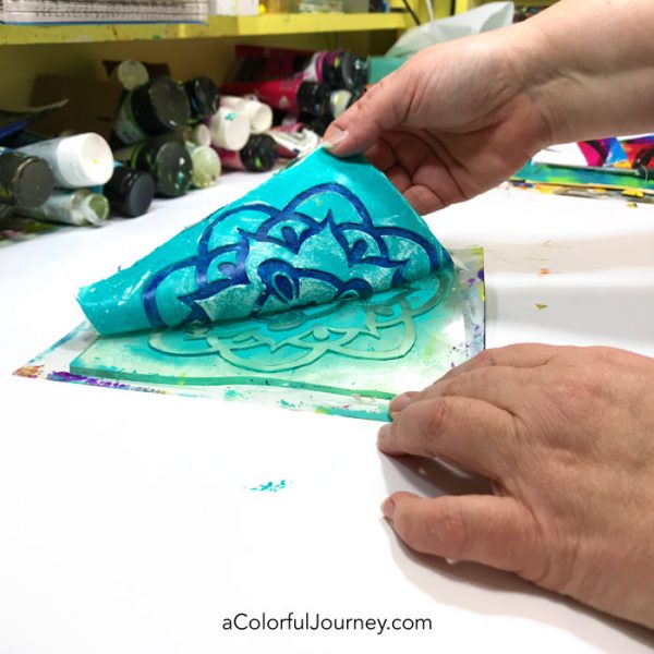 Can You Put Modeling Paste on an Impressable Gel Plate? You Bet! Video by Carolyn Dube