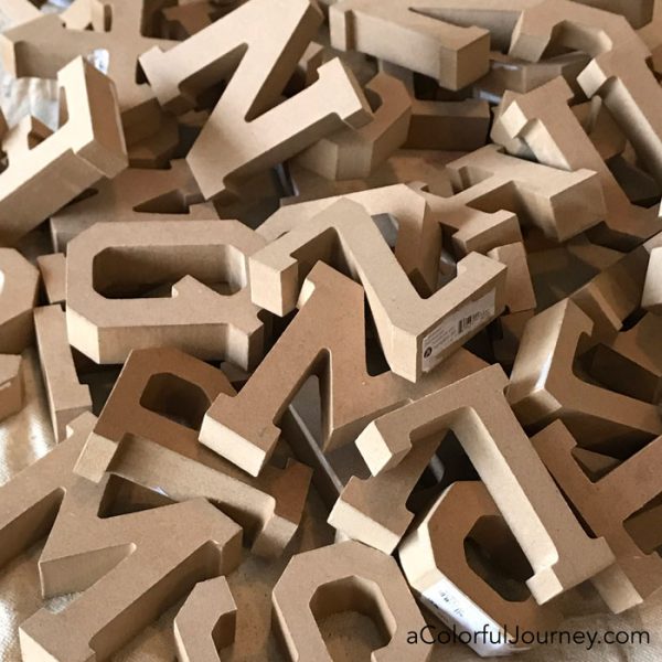 wood letters