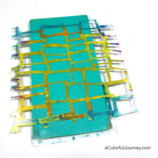 Gelli plate prints and making your own stencils