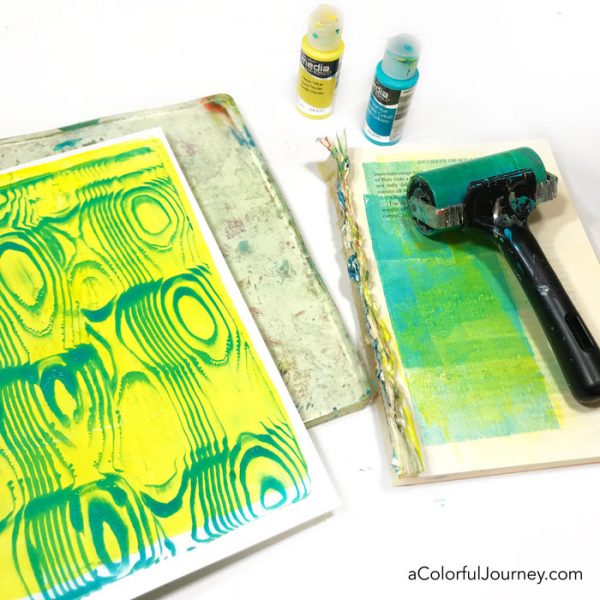 Gel Printing Fabric - Carolyn Dube