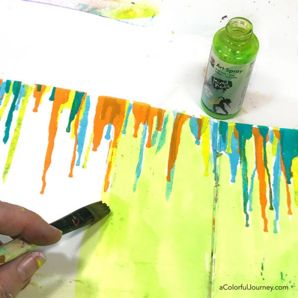 The right way to use a stencil with a gel plate - Carolyn Dube