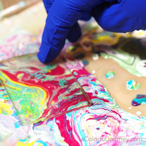 What to do with all those Paint Pourings - Carolyn Dube