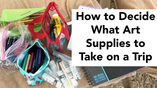 How to Pack Art Supplies for Travel: Carry on or Check in?