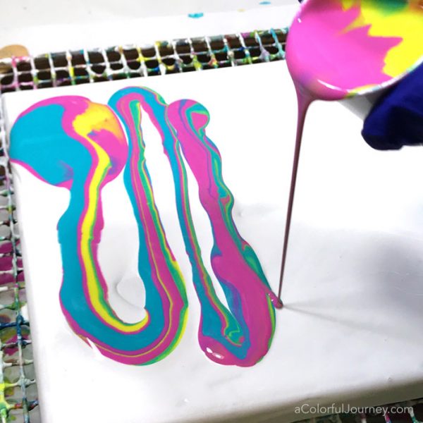 Paint Pouring For the First Time - Carolyn Dube