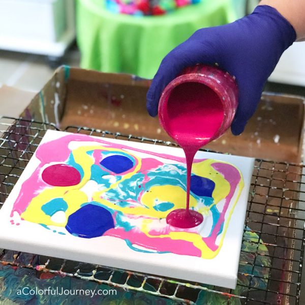 Paint Pouring For the First Time - Carolyn Dube