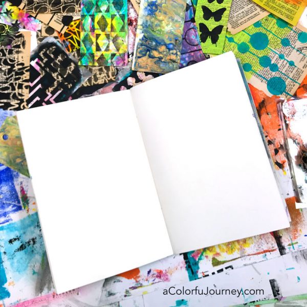 How a Gel Plate Helps Me Play in my Art Journal - Carolyn Dube