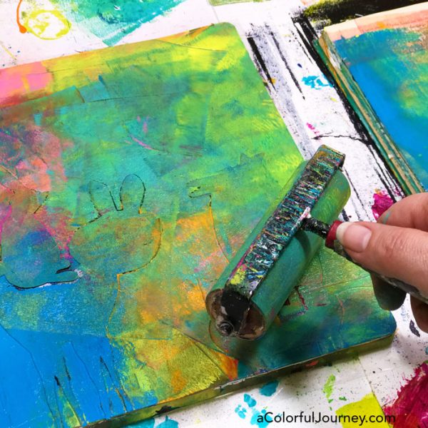 How to Gelli Print on Tissue Paper - Hop-A-Long Studio