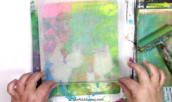 How to Gel Print on Tissue Paper - Carolyn Dube