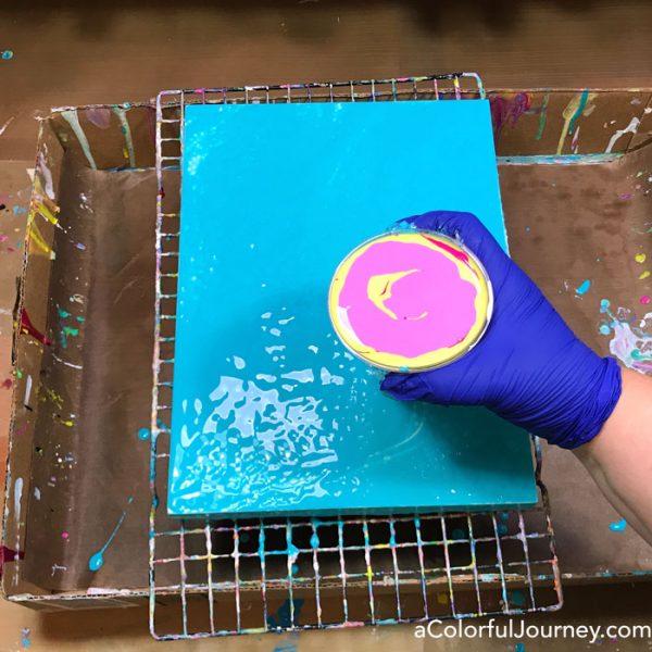 Paint Pouring Palooza in person workshop - Carolyn Dube