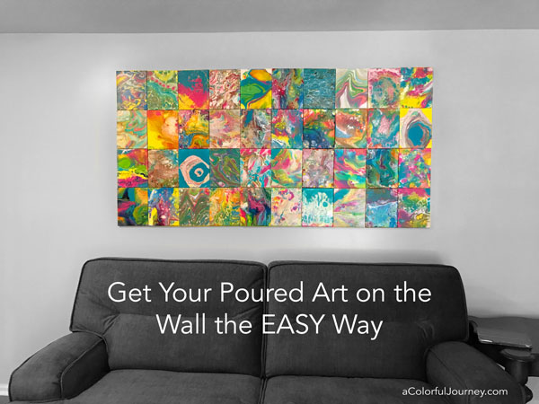 What to do with all those Paint Pourings - Carolyn Dube